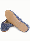 Triomphe Stamped Denim Flat Blue - CELINE - BALAAN 6