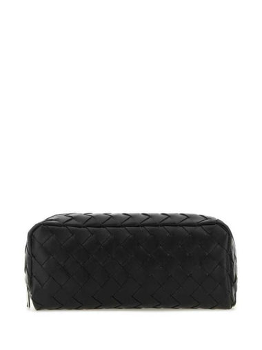 Intrecciato Large Pouch Black - BOTTEGA VENETA - BALAAN 1