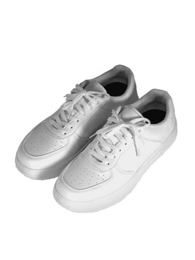 Men's and Women's Low Classic All White Sneakers - BUTTON SEOUL - BALAAN 1