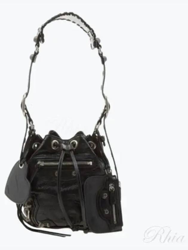 Le Cargol XS Bucket Shoulder Bag 702431 Black - BALENCIAGA - BALAAN 1