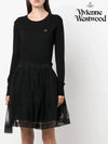 ORB Embroid Logo Knit Top Black - VIVIENNE WESTWOOD - BALAAN 7