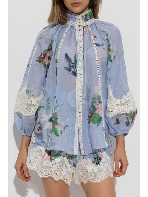 Zimmermann Shirt With Floral Pattern, Women's, Blue - ZIMMERMANN - BALAAN 3