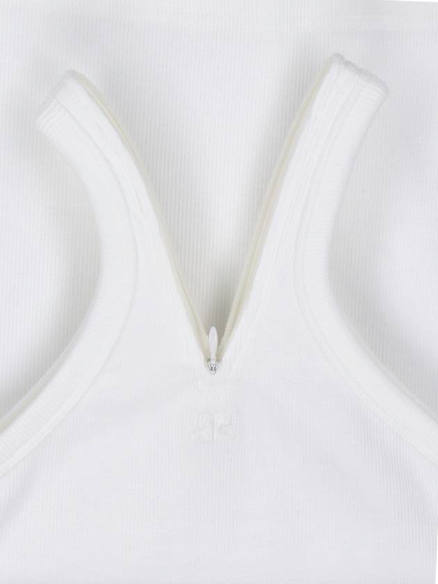 Criss Cross 90 s Sleeveless White - COURREGES - BALAAN 4