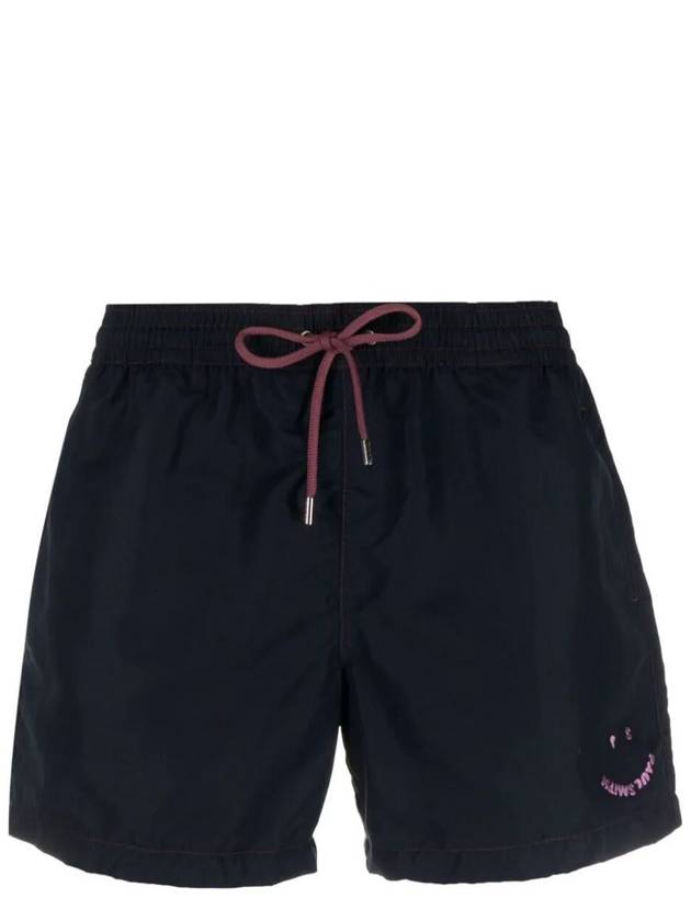 Embroidered Logo Swim Shorts Navy - PAUL SMITH - BALAAN 2