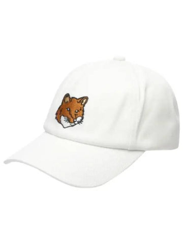 Large Fox Head Embroidered Panel Cap Men s Hat - MAISON KITSUNE - BALAAN 1