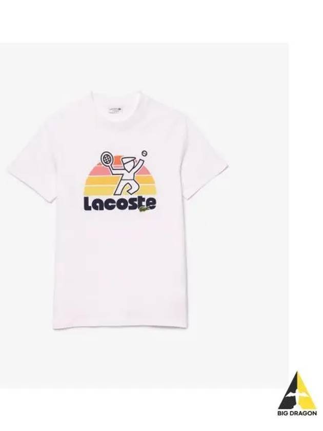 Men s SUMMER Pack Graphic T Shirt White - LACOSTE - BALAAN 1