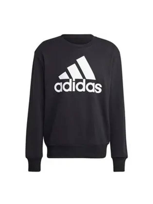 Big Logo French Terry Sweatshirt Black - ADIDAS - BALAAN 4