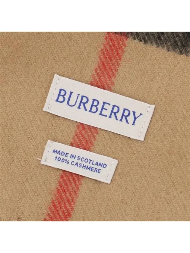 Vintage Check Cashmere Muffler Beige - BURBERRY - BALAAN 5