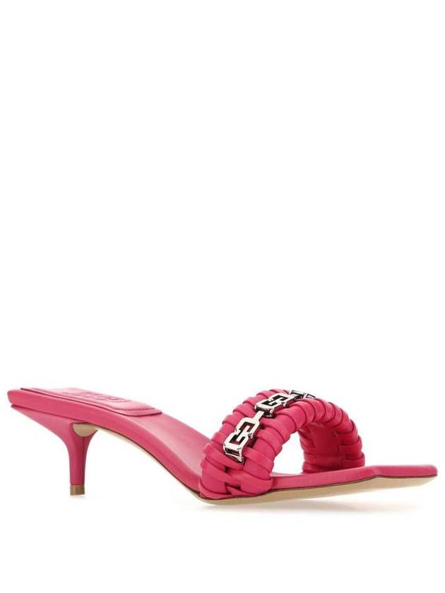 Nappa G logo sandal heels - GIVENCHY - BALAAN 3