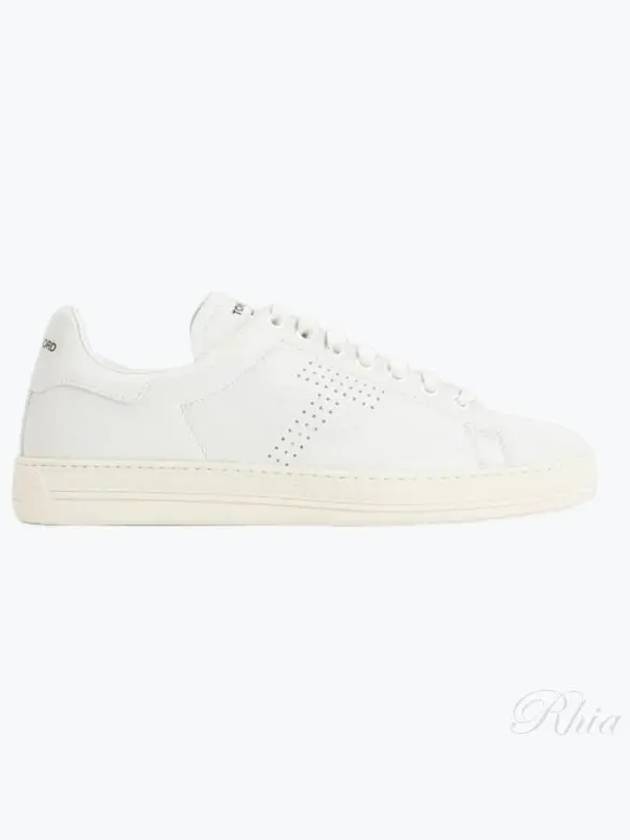 Grain Leather Low Top Sneakers White - TOM FORD - BALAAN 2