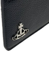 Logo Plaque Zipped Card Wallet Black - VIVIENNE WESTWOOD - BALAAN 7