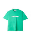 Big Logo Sprayed Short Sleeve T-Shirt Green - SUNNEI - BALAAN 1