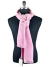 GG logo light pink wool scarf 581537 - GUCCI - BALAAN 1