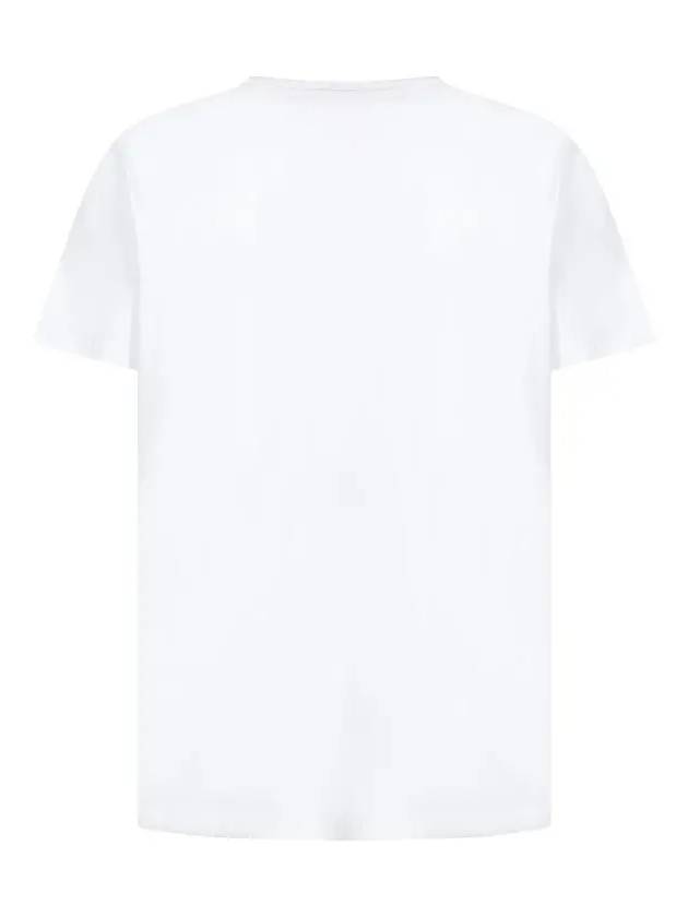 Logo Tape Short Sleeve T-Shirt White - ALEXANDER MCQUEEN - BALAAN 3