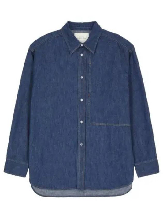 Izar soft wash denim shirt indigo - STUDIO NICHOLSON - BALAAN 1