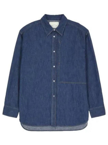 Izar soft wash denim shirt indigo - STUDIO NICHOLSON - BALAAN 1