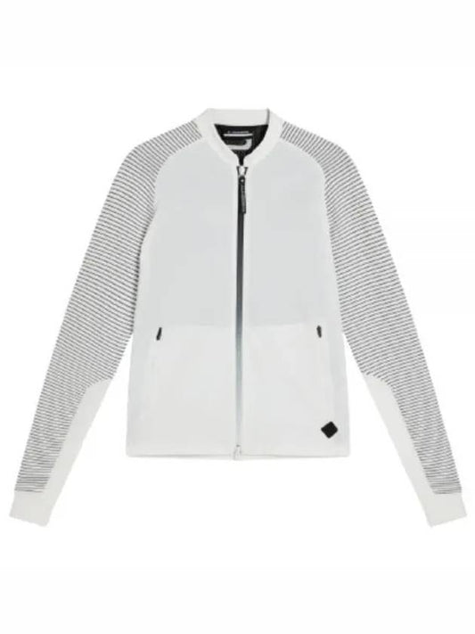 Men's Rosa Hybrid Knit Zip-up Jacket White - J.LINDEBERG - BALAAN 2