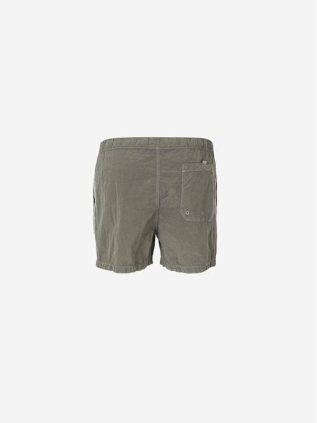 Patch Logo Nylon Swim Shorts Military Green - STONE ISLAND - BALAAN 3