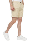 Men's Chino Shorts Vanilla - AMI - BALAAN 6