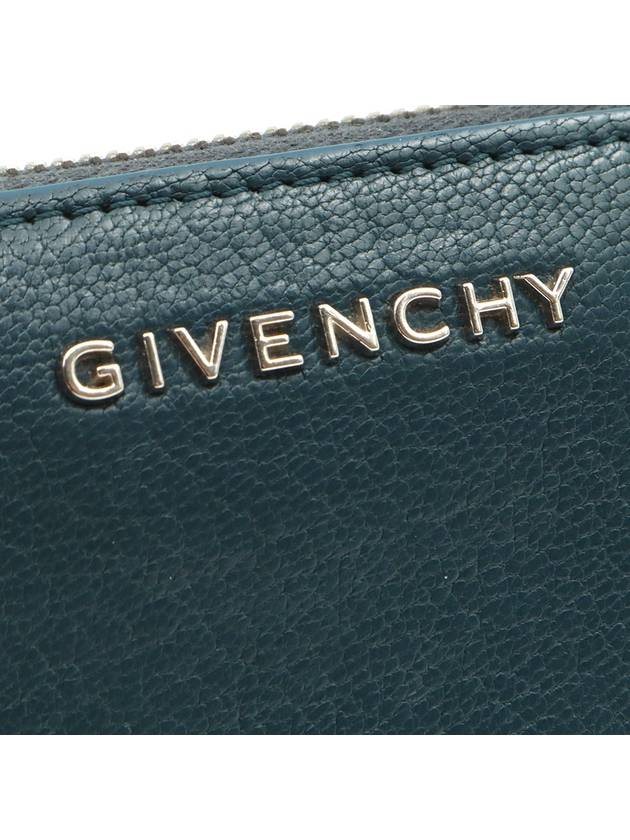 Women s Givenchy BC06276012 Deep Blue Goat Skin Silver Lettering Logo Pandora Zipper Long Wallet gt Gangbuk used luxury goods - GIVENCHY - BALAAN 6