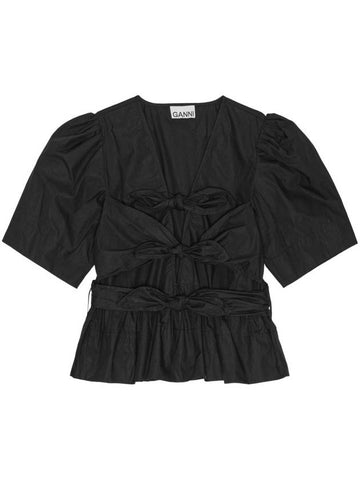 GANNI Top Black - GANNI - BALAAN 1