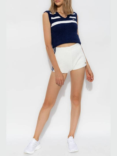 ADIDAS Originals Logo Shorts, Women's, White - ADIDAS ORIGINALS - BALAAN 2