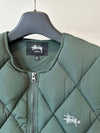 AU Australian Graffiti Quilted Padding Vest ST1L0493 Olive WOMENS - STUSSY - BALAAN 3