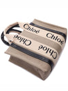 Woody Small Canvas Tote Bag Navy Beige - CHLOE - BALAAN 6