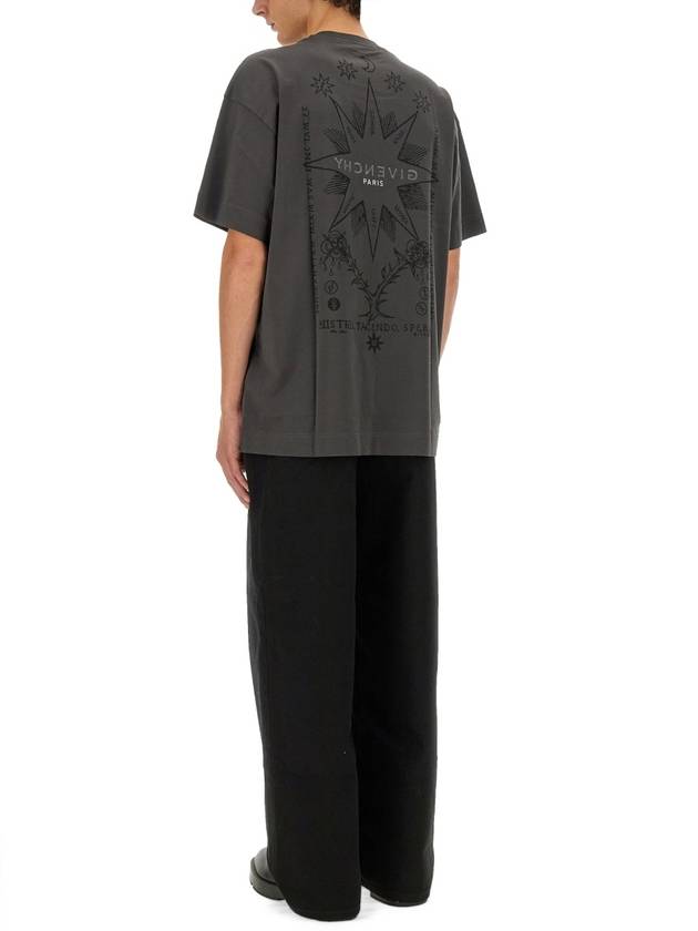 Tarot Print Reverse Short Sleeve T Shirt Rosewood - GIVENCHY - BALAAN 3