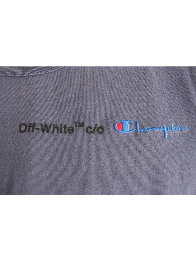 Champion Washing Short Sleeve T Shirt S 55 66 - OFF WHITE - BALAAN 3