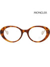 Glasses frame ML5055 053 leopard fur rim - MONCLER - BALAAN 3