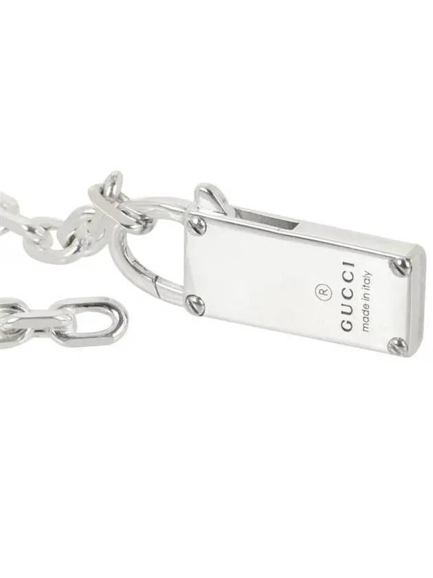 Trademark Chain Necklace Silver - GUCCI - BALAAN 4