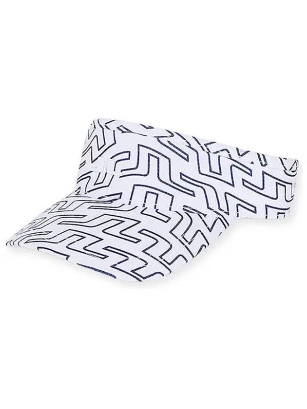 Samir Print Visor White Outline Bridge Swirl - J.LINDEBERG - BALAAN 3