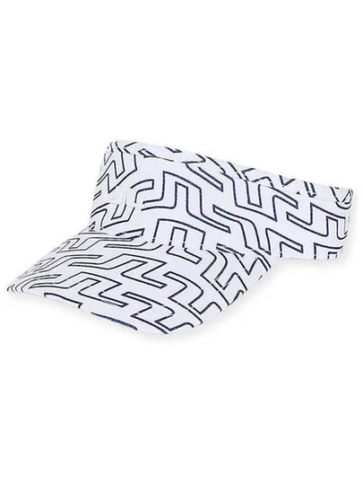 Samir Print Visor White Outline Bridge Swirl - J.LINDEBERG - BALAAN 2