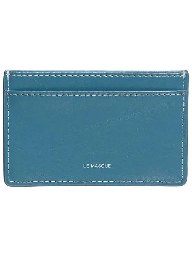 Dot Slim Pocket Mini Coin Transportation Card Wallet Dusty Blue - LE MASQUE - BALAAN 7