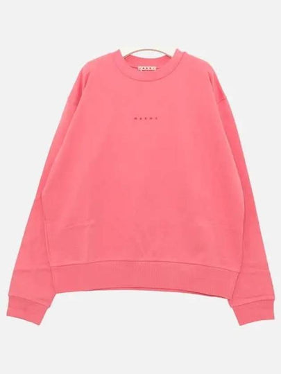 Mini Logo Organic Cotton Sweatshirt Pink - MARNI - BALAAN 2