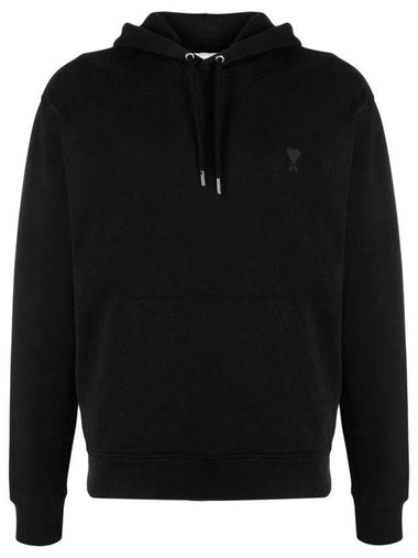 Mini Heart Logo Hoodie Black - AMI - BALAAN 1