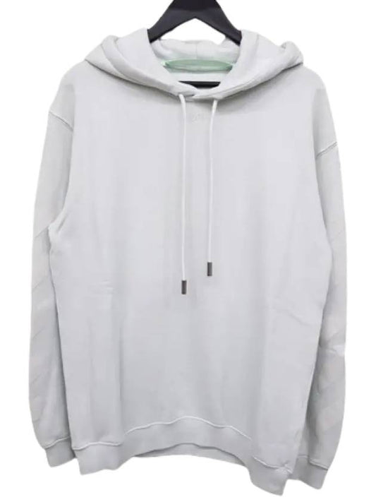 Diag Arrow Hooded Top White - OFF WHITE - BALAAN.