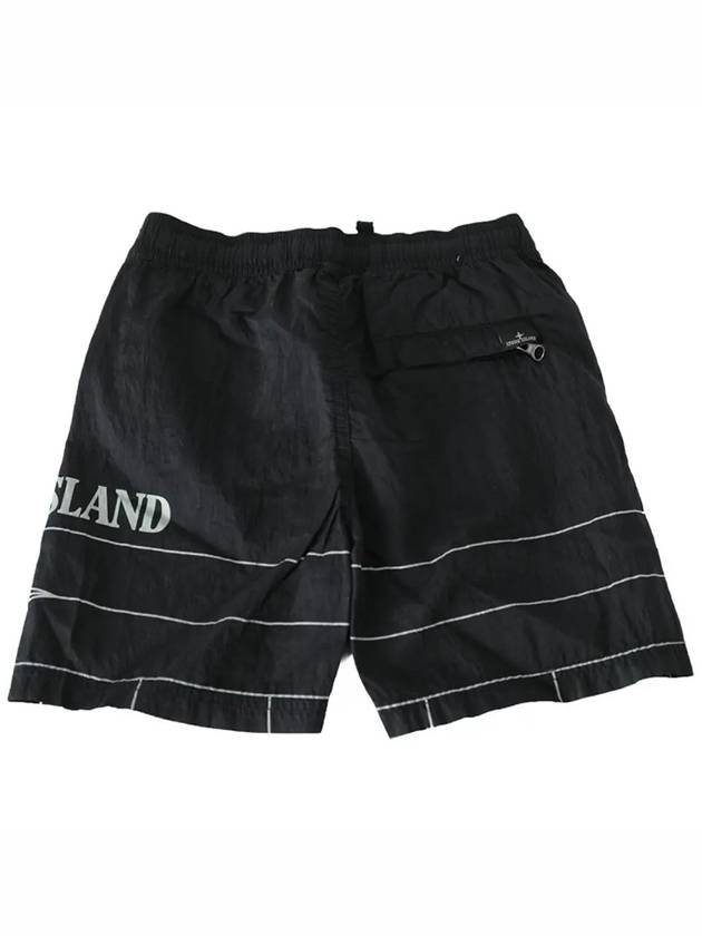 Kids Logo Swim Short Pants Black 7816B0413 V0029 - STONE ISLAND - BALAAN 3