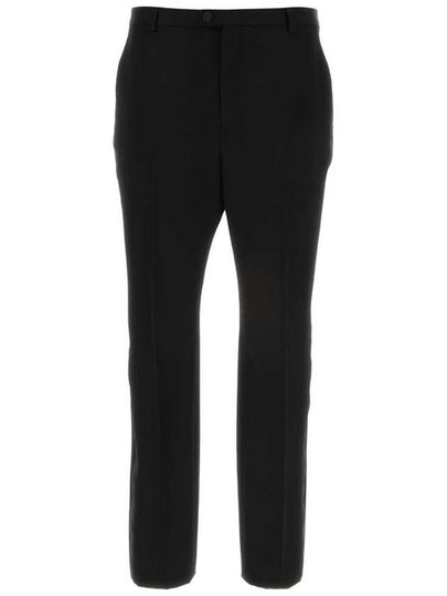 24 ss Wool Smoking Pants WITH Satin PROFILES 777361Y7E631000 B0651012422 - SAINT LAURENT - BALAAN 2