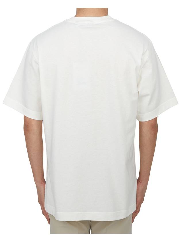 EKD Cotton Short Sleeve T-Shirt Chalk White - BURBERRY - BALAAN 4