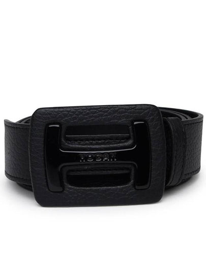 buckle leather belt black - HOGAN - BALAAN 2