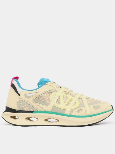 V Logo Easyjog Low Top Sneakers Beige - VALENTINO - BALAAN 2