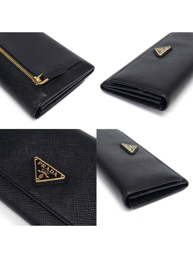 1MH132 Saffiano gold logo long wallet - PRADA - BALAAN 8