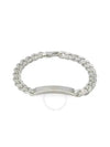 Diagonal Interlocking G Bracelet Silver - GUCCI - BALAAN 1