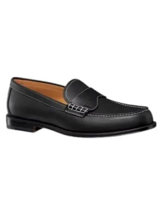 Granville Grained Calfskin Loafers Black - DIOR - BALAAN 2