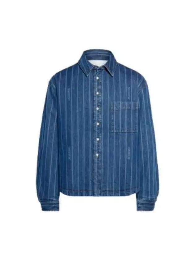 La Chemise Boulanger Long Sleeve Shirt Blue Stripes - JACQUEMUS - BALAAN 2