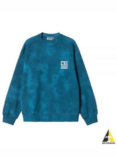 Chromo Cotton Sweatshirt Blue - CARHARTT WIP - BALAAN 2