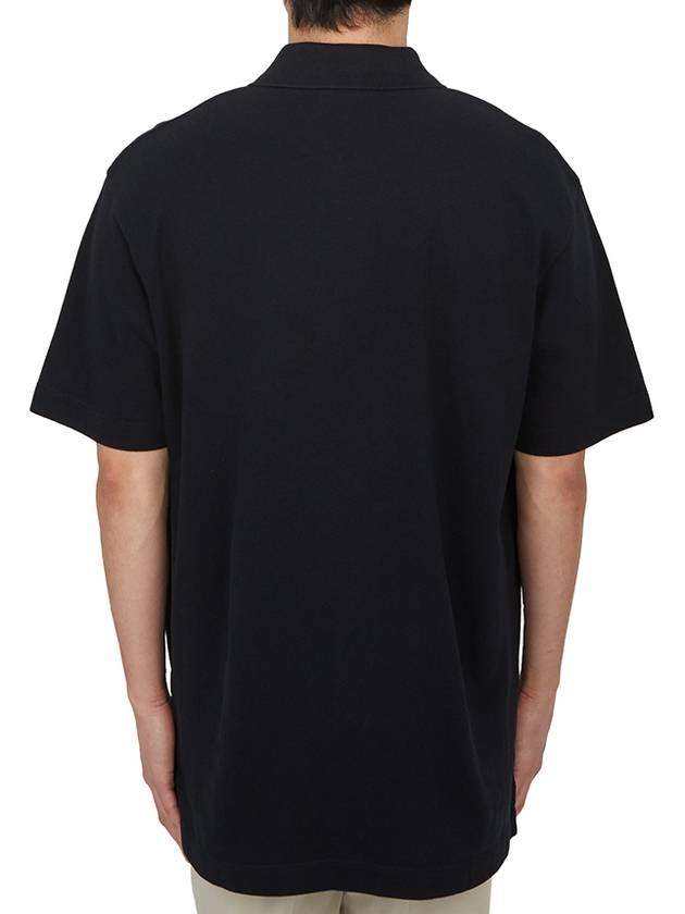 Bold Fox Head Patch Comfort Polo Shirt Black - MAISON KITSUNE - BALAAN 4