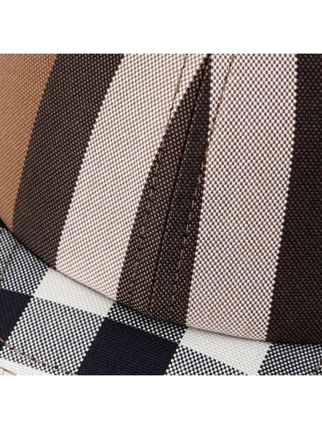 Logo Check Cotton Ball Cap Burch Brown - BURBERRY - BALAAN 6